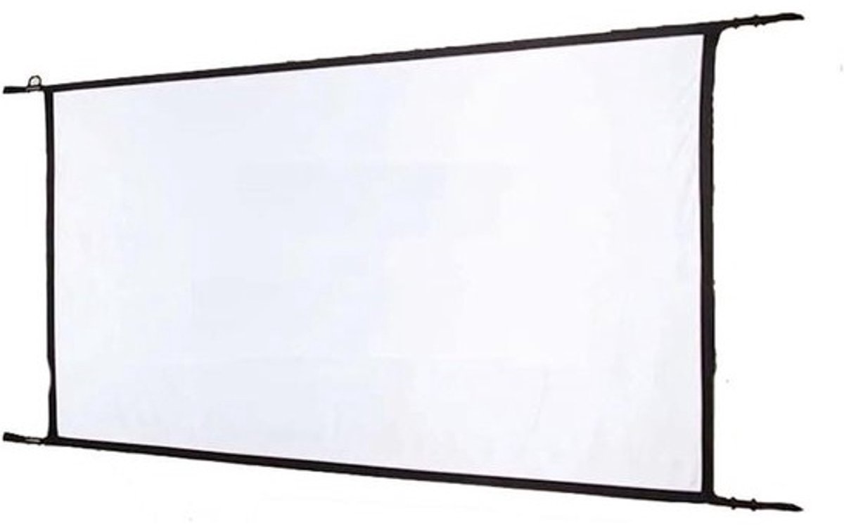 Projectiescherm - Beamerdoek Scherm - Thuisbioscoop Creëren - Draagbaar Opvouwbaar - 72 Inch - Wit