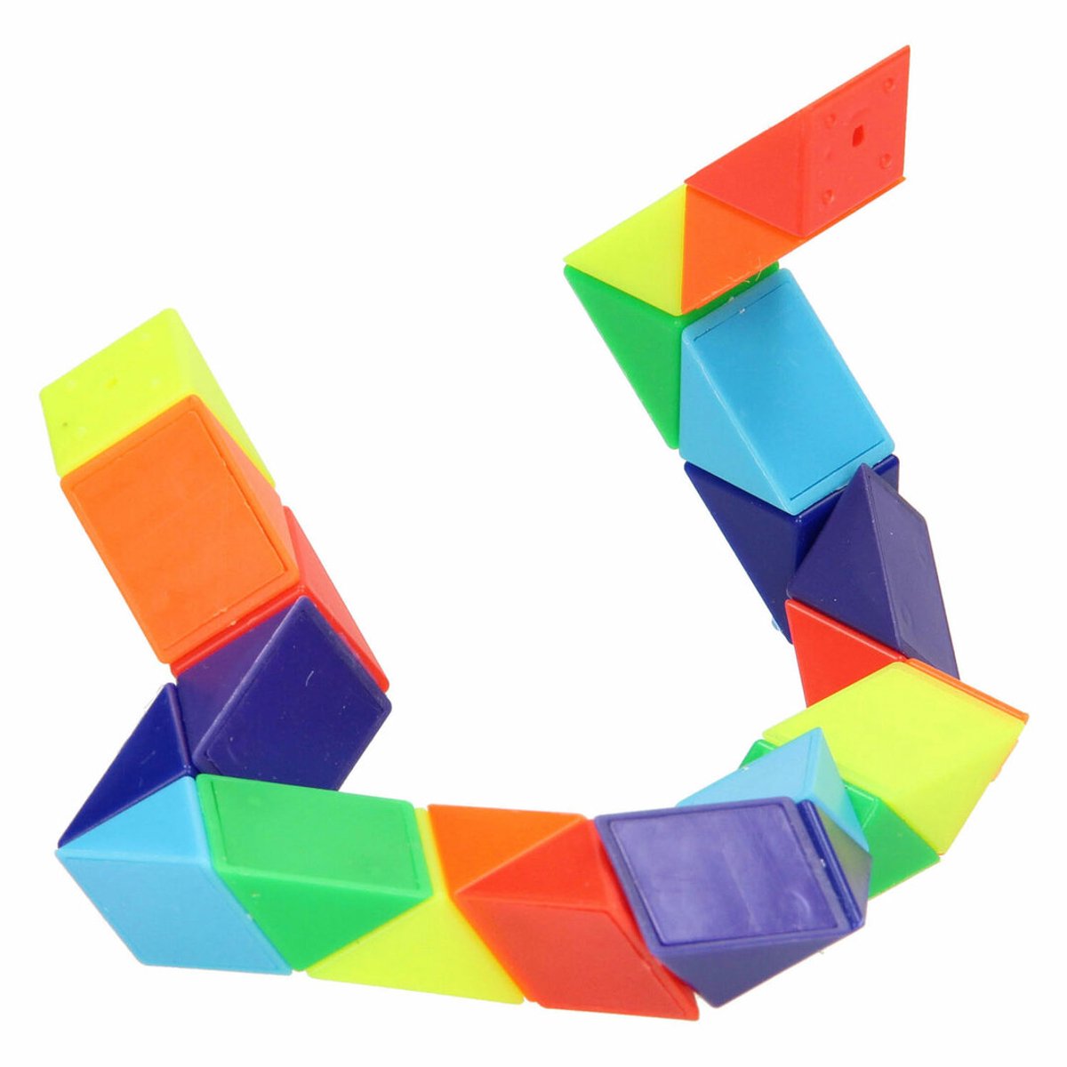 Snake builder Magic Regenboogslang Fidget Puzzel