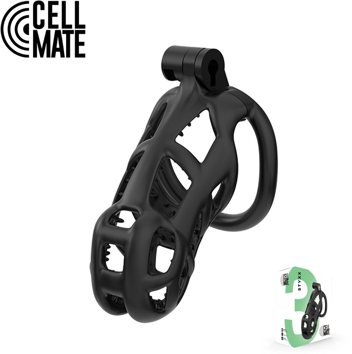 Cellmate - Styxx Chastity Cage - Discreet design - Maat 3