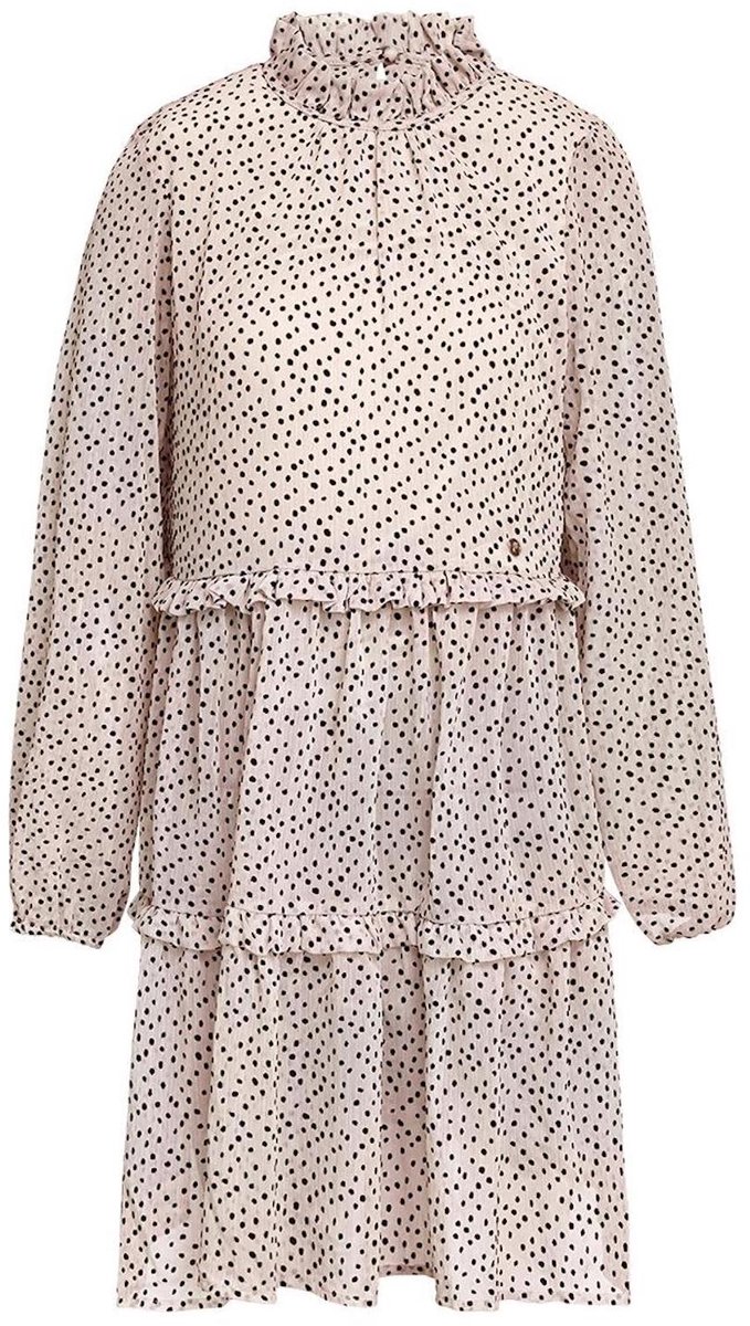 YW YEHWANG Roze jurkje met laagjes - XS - Speels en elegant - Herfst, lente, zomer - Damesdingetjes