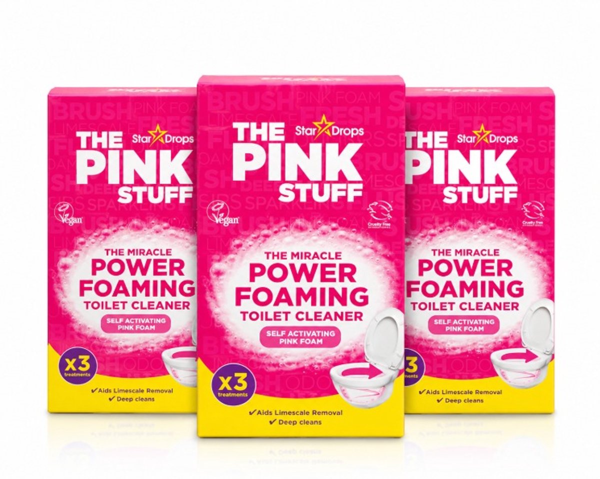 THE PINK STUFF - Foamtoilet Cleaner - 3x300g