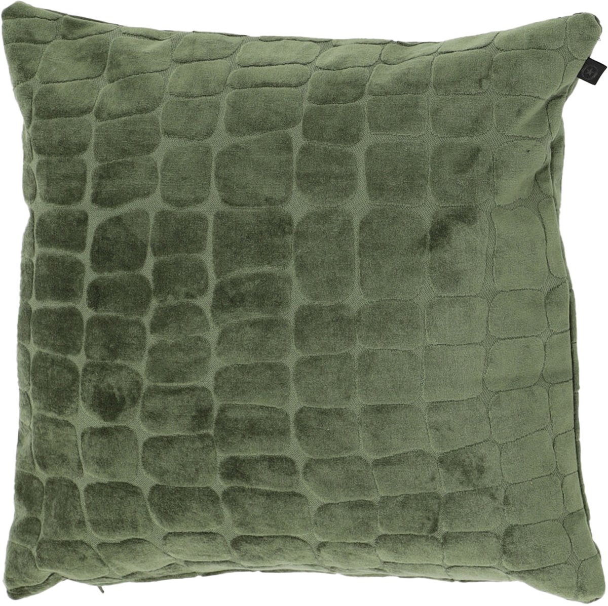 Overseas Croq Sierkussen - 45 x 45 cm - Olive
