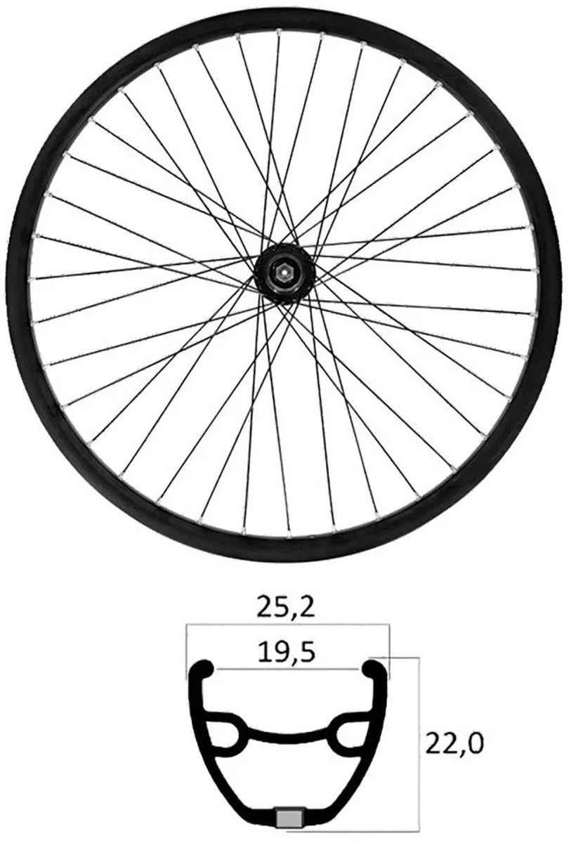 Mvtek E-bike 27.5´´ 6b Disc Tubeless Mtb Voorwiel Zilver 9 x 100 mm