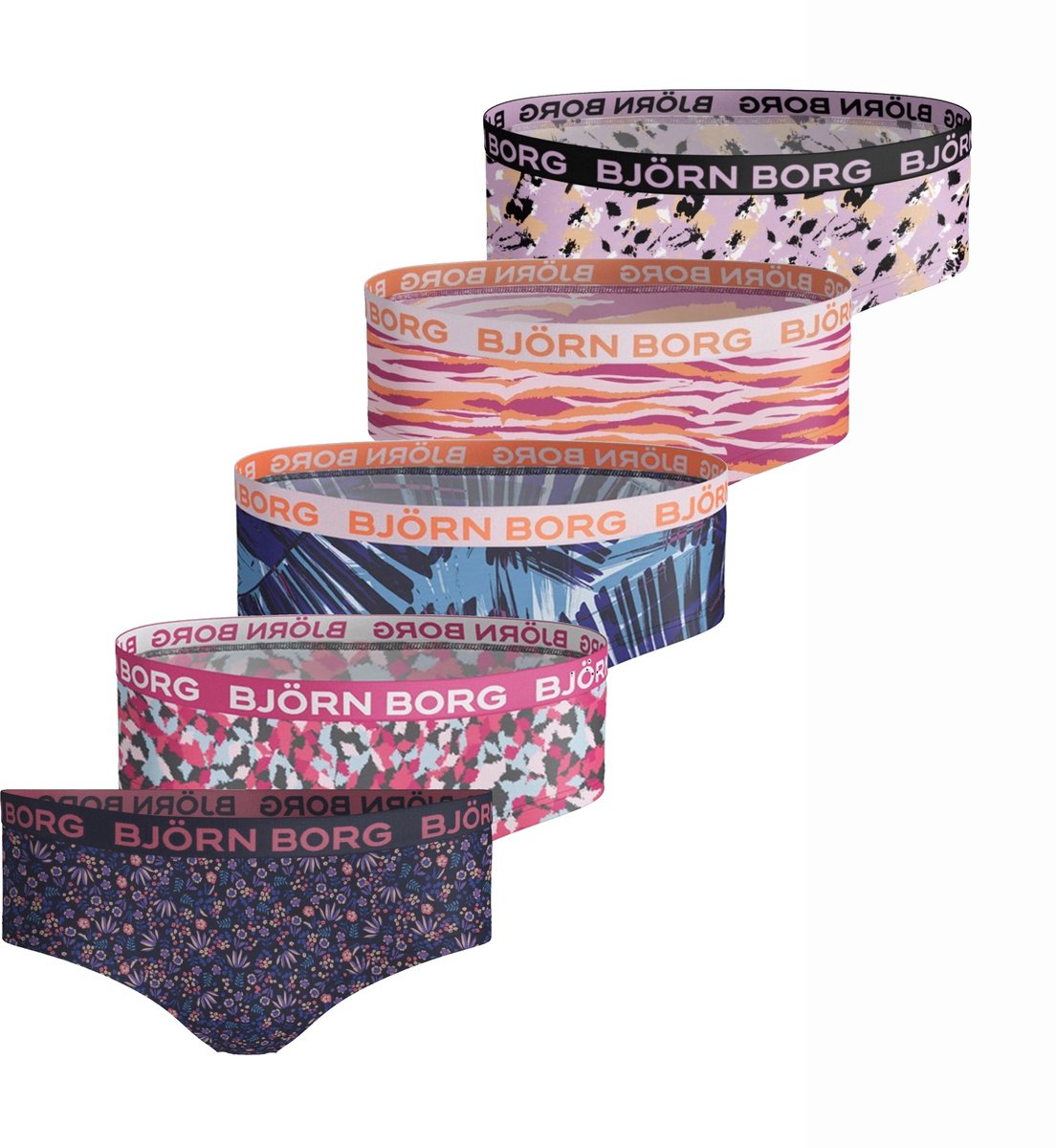 Björn Borg Meisjes Hipsters 5-Pack Maat 158-164