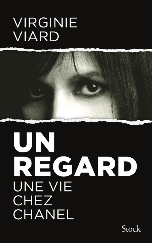 Boek "Un regard" van Virginie Viard, met een close-up van haar ogen en tekst.