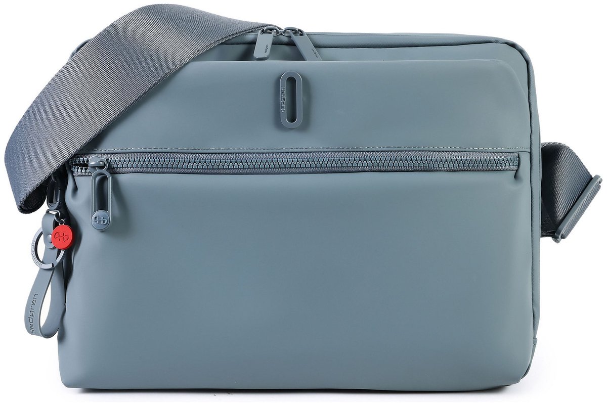 Hedgren schoudertas tabletzak met laptopvak Loop A4 Crossover 13" + RFID Stormy Weather blauwgrijs