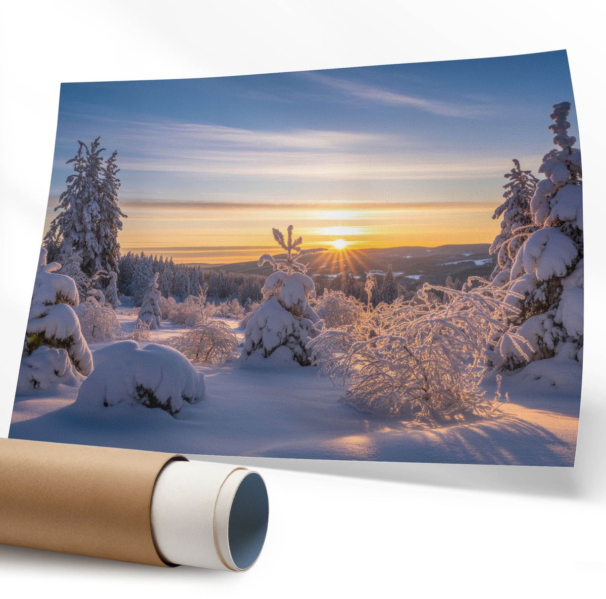 Coloray Polycanvas Wandposter - Het Exotische Van De Natuur, Schilderen - 594 x 840 mm - Groen Wanddecoratie - Rechthoek - Wandkunstwerk - Slaapkamer - Decoratief