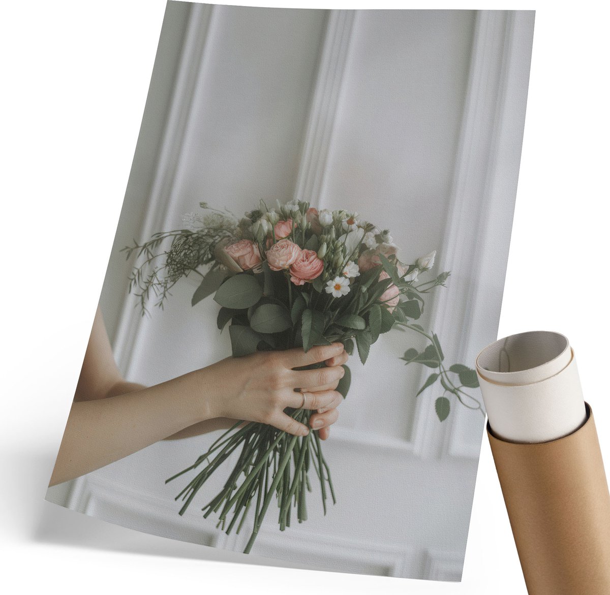 Coloray Polycanvas Wandposter - Lodz Göteborg, Zwart-wit - 210 x 297 mm - Wit Decoratie - Rechthoek - Interieurdecoratie - Kantoor - Klassiek