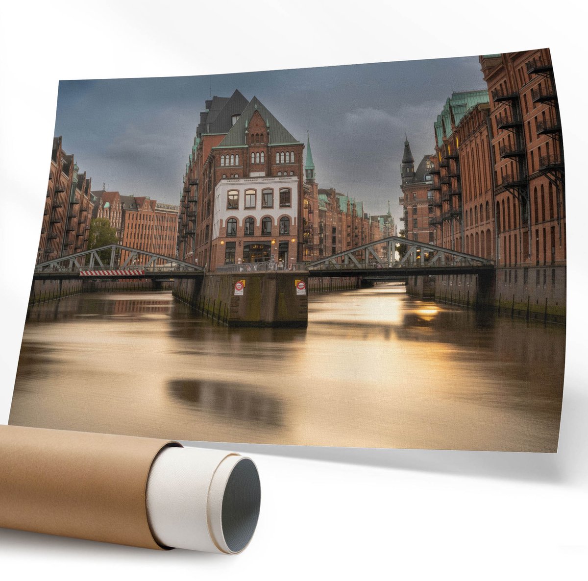 Coloray Polycanvas Wandposter - Vrede En Bloemen, Schilderen - 594 x 840 mm - Groen Illustratie - Rechthoek - Canvasposter - Woonkamer - Expressief