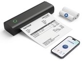 Livista Draadloze Thermische Printer - Draagbare Pocket Printer voor Smartphone - Mini Pinter voor Mobiel / Laptop / Computer – A4 / US Letter - Incl 2 rollen Papier - USB/USB-C -Bluetooth