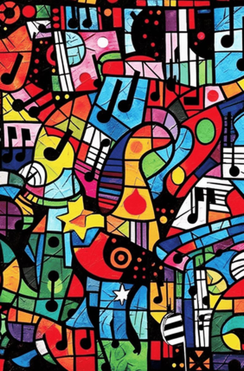 Muziekposter - Muziek noten - Moderen - Kunst - posters - formaat 70x100cm - L460