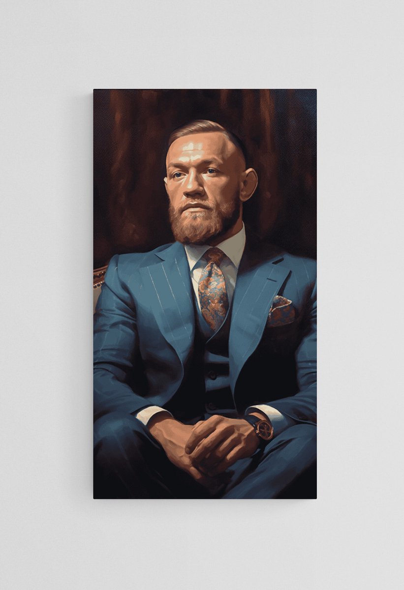 Conor Mcgregor Portret Poster - Notorious - UFC - Abstract - posters - formaat 70x100cm - L353