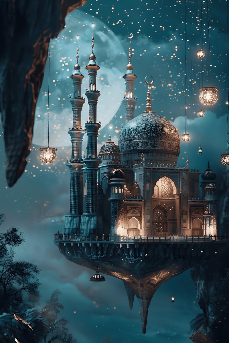 Lantaarn Moskee Poster - Lantaarn - Moskee - Religieuze - Architectuur - Culturele - posters - formaat 70x100cm - Wanddecoratie - L2443MT