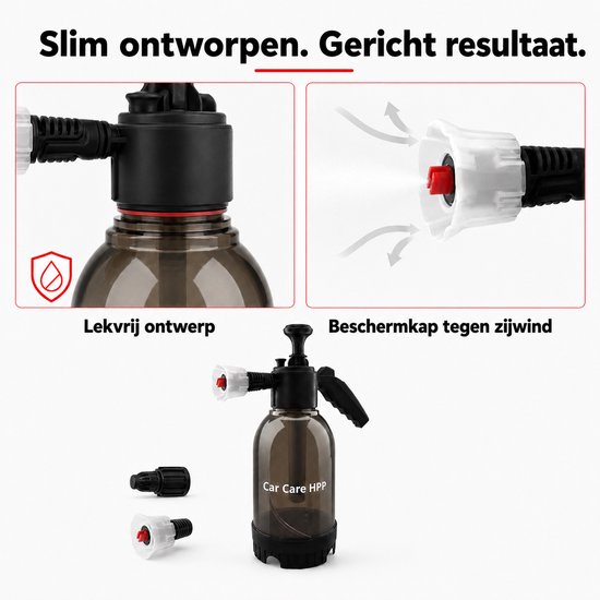 Car Care HPP Druk spuit - Handpomp - Foamer auto - Auto foamer - Foam gun - Druk spuit auto - Schuimsproeier - Auto spuit - Foam cannon auto - Foam sproeier - Snow Foam Sprayer - Schuimpistool auto 2L - Drukspuit fiets/motor van Merkloos	 — afbeelding 3