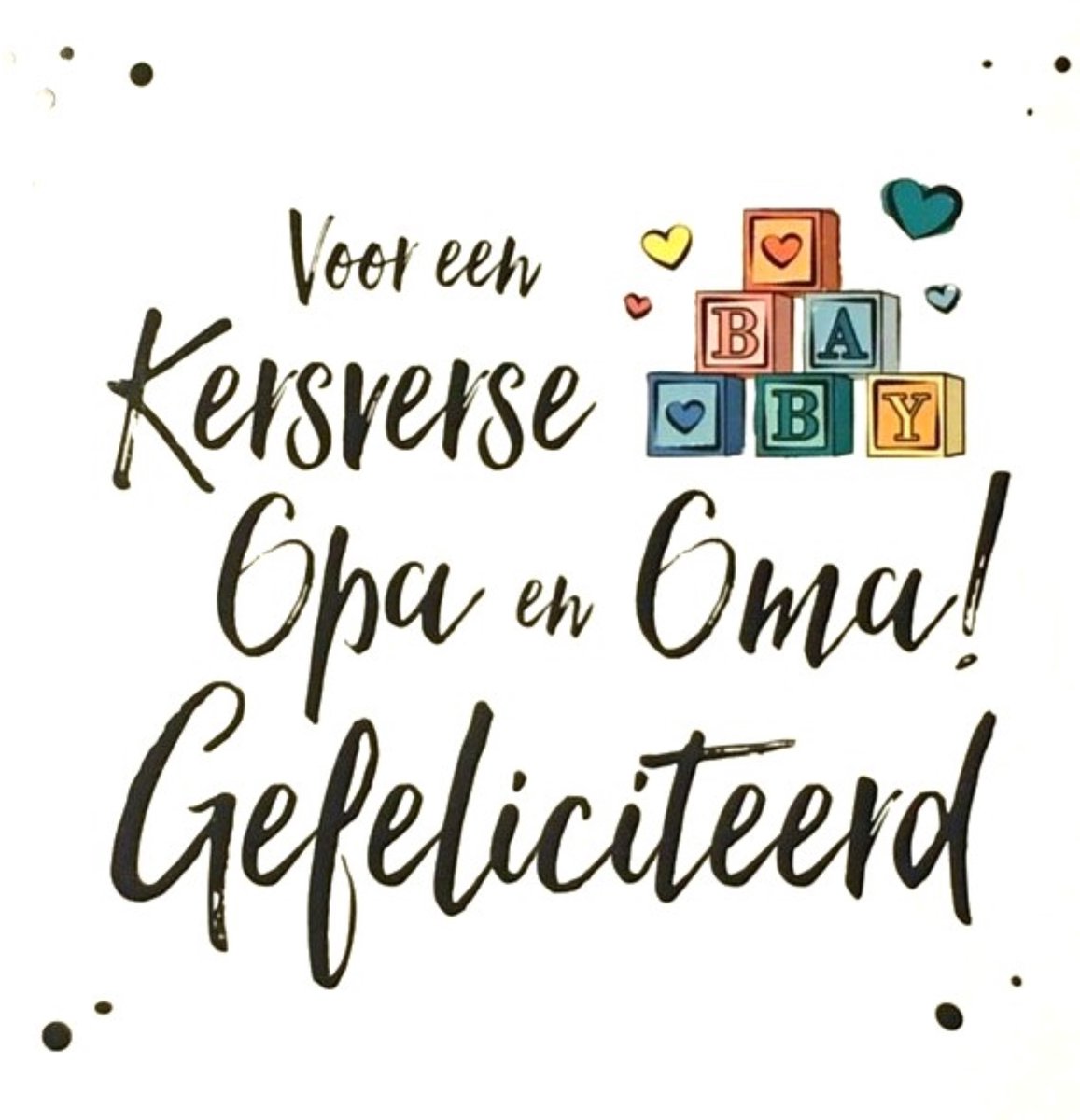 Luxe Wenskaart Opa en Oma - Wenskaarten - OpaOmakaart - Grootouders - Grandpa - Grandma - Grand-mère - Grand-père - Serie Joy - Artige - Kaart - 1 Stuks - In Folie - Gratis Verzonden - Hoge Afnamekortingen - 14x14cm