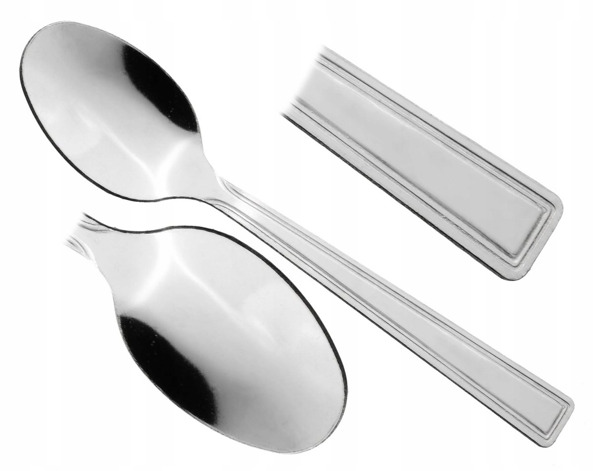 Theelepels Set van 3 - 13 cm - Roestvrij Staal - Glanzend