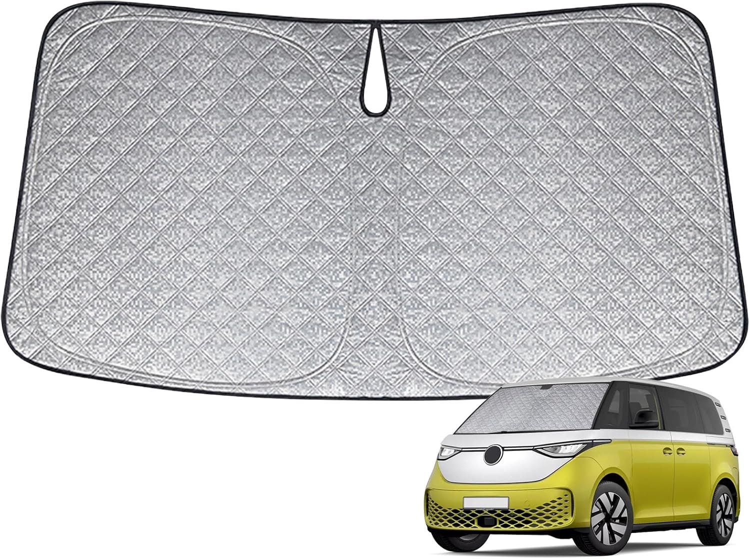 Auto voorruit cover vervanging - UV-reflecterende stof - voor VW ID. Buzz 2022-2026 - houdt interieur koel - ShopVlot