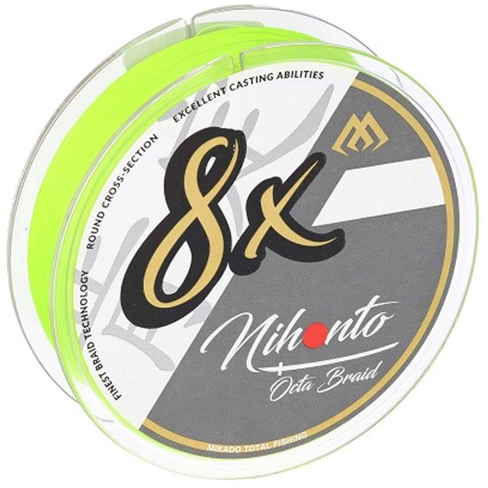 Mikado Nihonto Octa Braid 150m Fluo Vislijn 0.26mm - Sterk & Rond van Merkloos — afbeelding 2