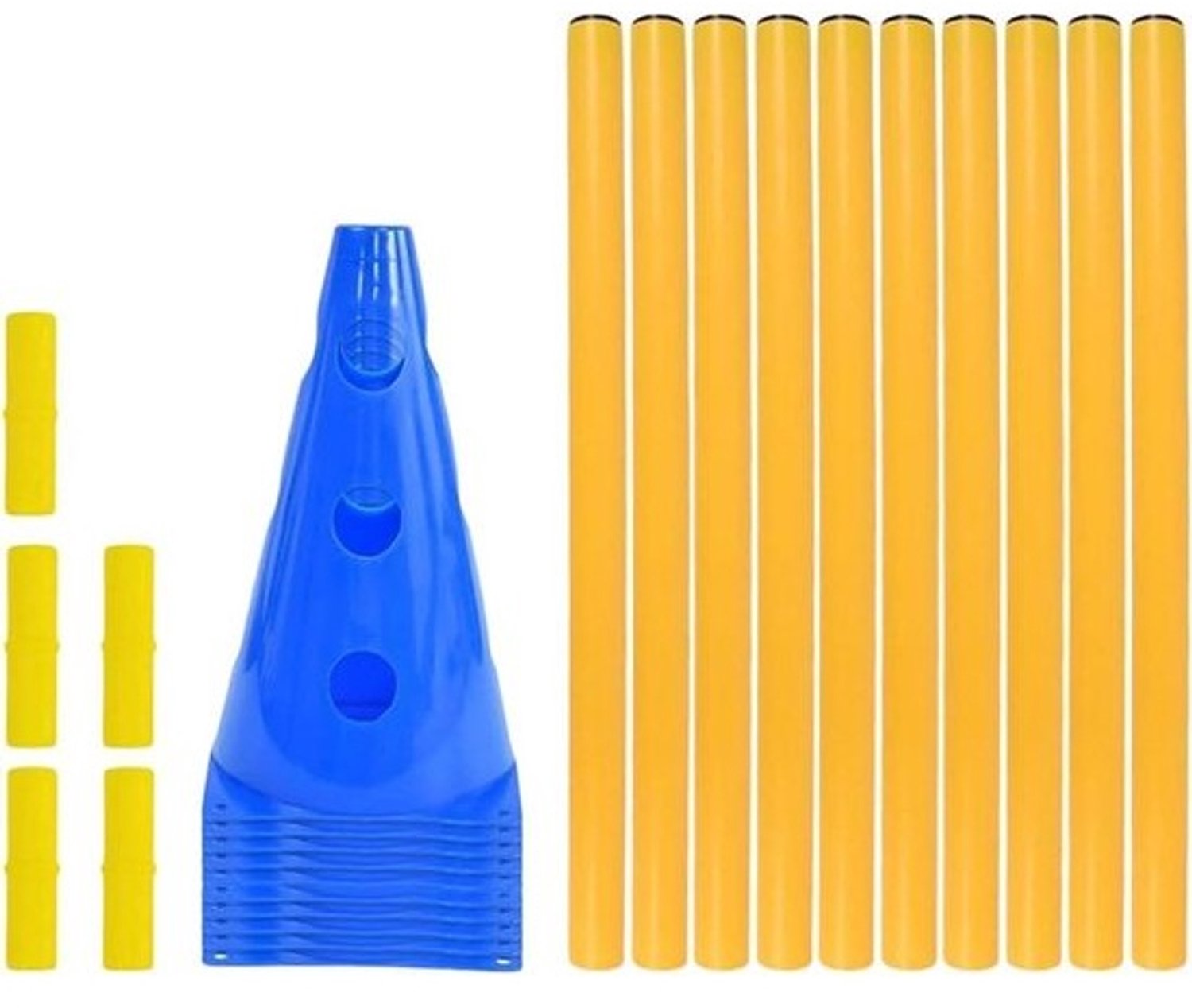 Honden Behendigheidscursus - Trainingsset Honden - Actieve Hondentraining - Verstelbare Hindernissen - 2200g Set - Multicolor