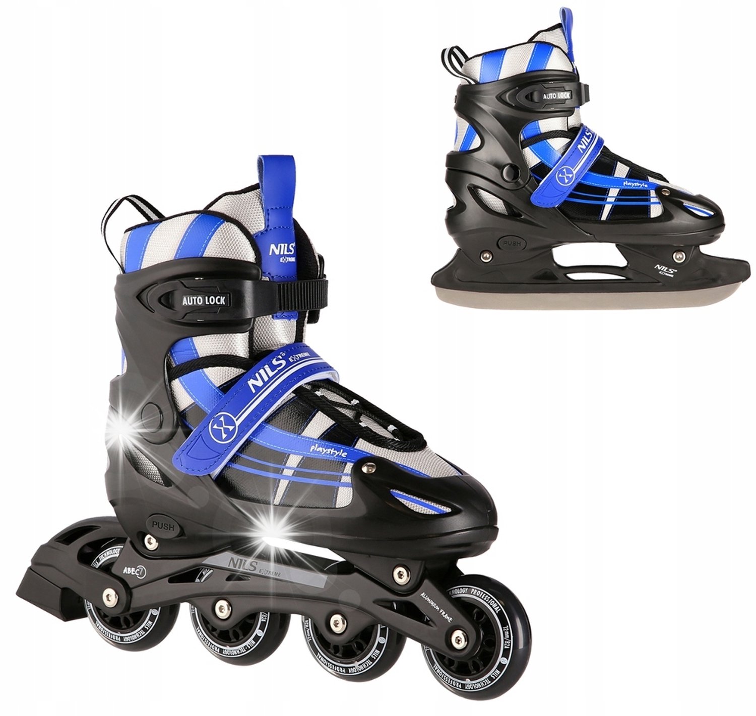 Nils Extreme 2-in-1 Schaatsen & Skeelers