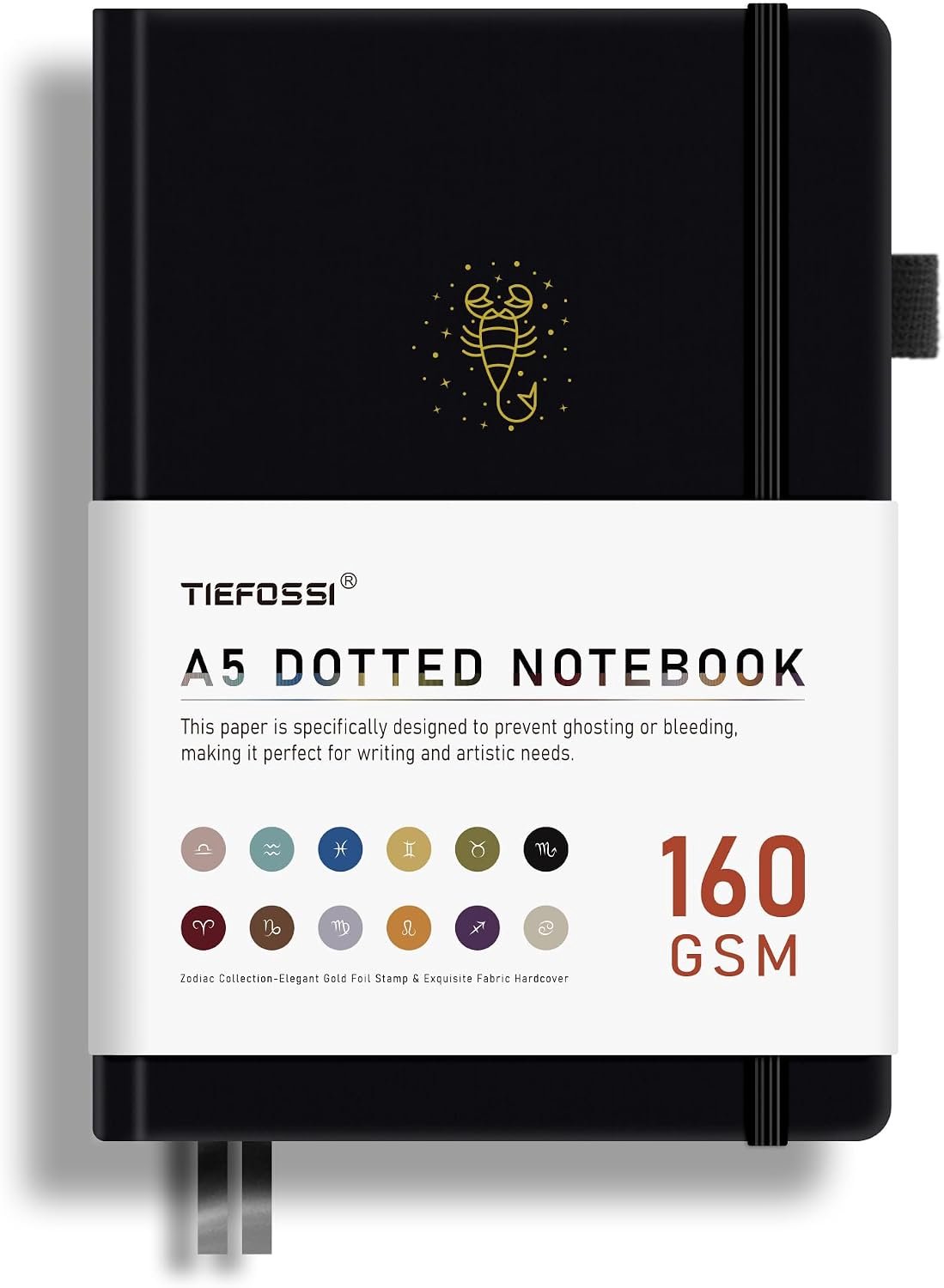 TIEFOSSI Bullet Dotted Journal, 160GSM Bleed Proof Dik Papier, Constellations Dot Notebook, Scorpio Journal voor - ShopVlot