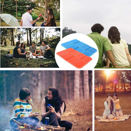 2 STKS Vouwschuim Zitmat Thermisch Geïsoleerd Vouwen Zitkussen Vochtbestendig Vouwen Seat Mat XPE Draagbare Waterdichte Mat voor Outdoor Camping Park — afbeelding 5