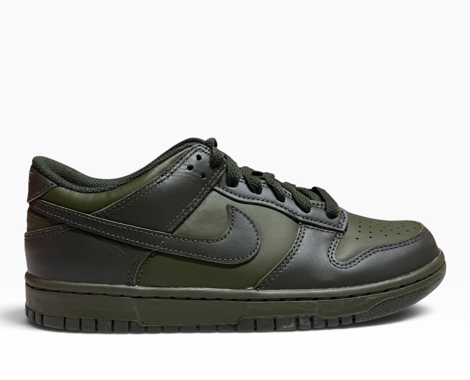 Nike Dunk Low Kinderen Sneakers Donkergroen/Olijfgroen Donkergroen/lichtgroen