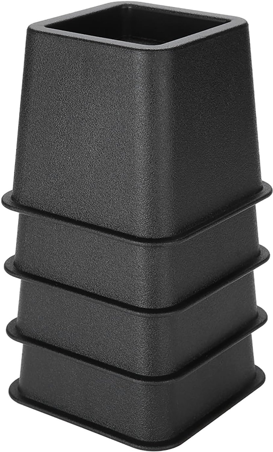 Bedverhoger 3 Inch Verstelbaar - Zwart - 4 Stuks - Extra opbergruimte onder bed - ShopVlot