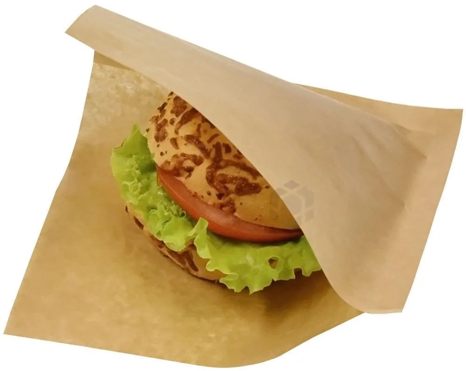 Hamburger zakje 500 stuk 16x16cm kraft papier
