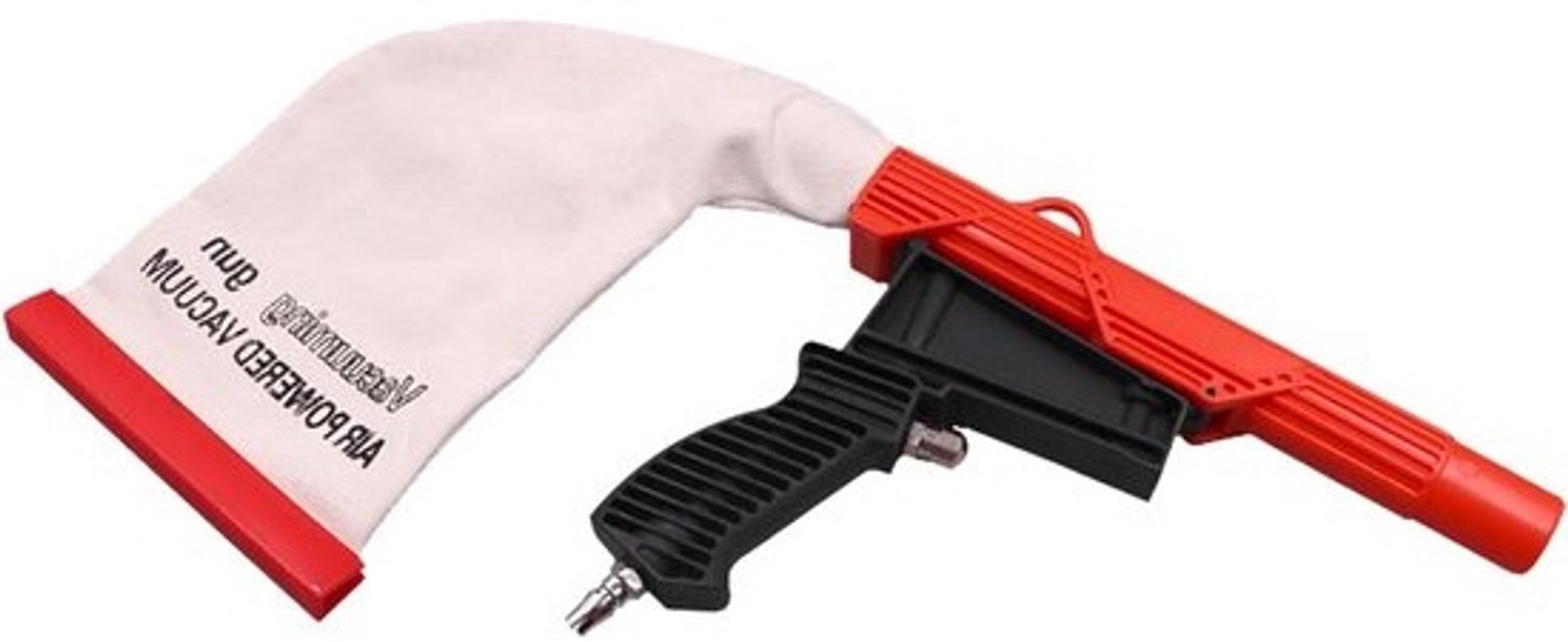 Pneumatische Air Duster - Blazen Zuig Tool - Auto Onderhoud - Cycloonstructuur Vuilvangst - 36.1 x 25.9 cm - Zwart