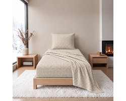 Lakenset - Flanel - Winter - 1 persoon - Onderlaken met Bovenlaken - PIEDDEPOULES