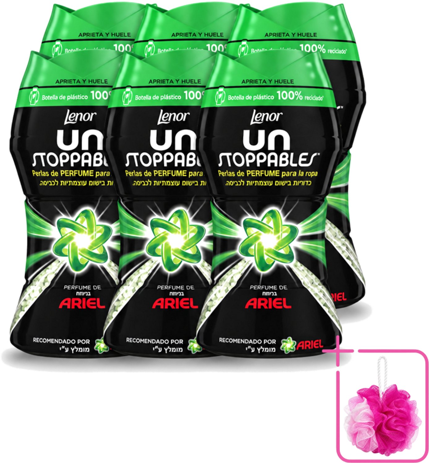 6 x Lenor – Geurbooster – Parfum van Ariel – 11 Wasbeurten – 140 g - Bulkverpakking - Geurbooster - Douchemop - Wasgeur