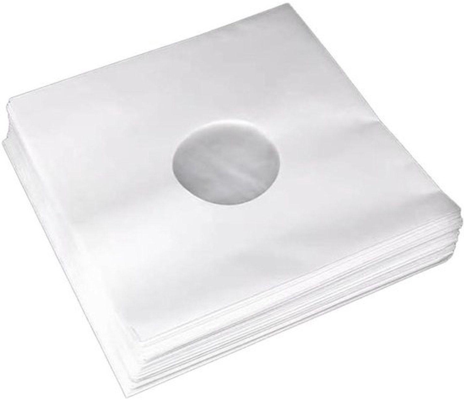 40 Stuks 7 Inch Vinyl Platenhoezen, Beschermende Binnenhoezen met Middengat voor EP-Opslag en Vinyl EP-Container