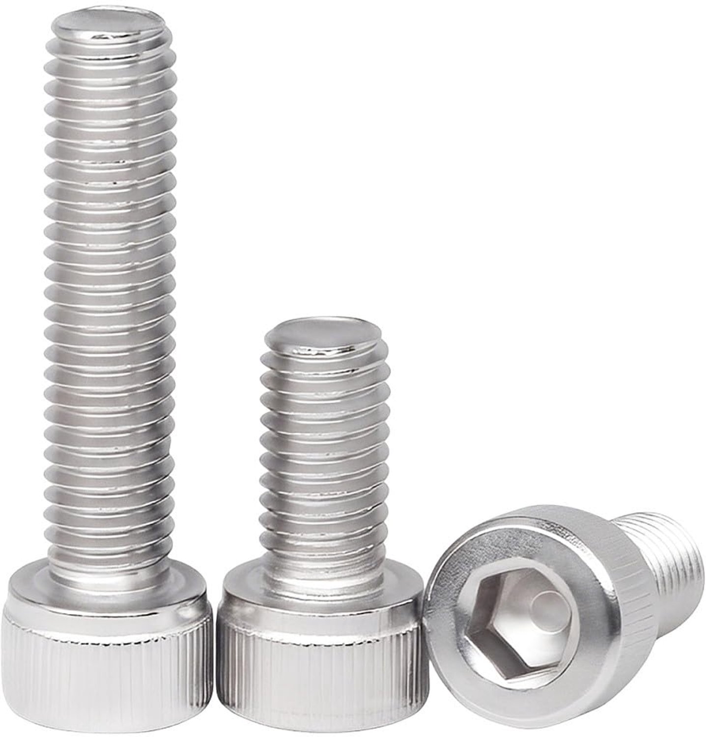 Cilinderschroeven M6 x 20 mm - roestvrij staal A2 V2A - volledige schroefdraad - ideaal voor machines - ShopVlot