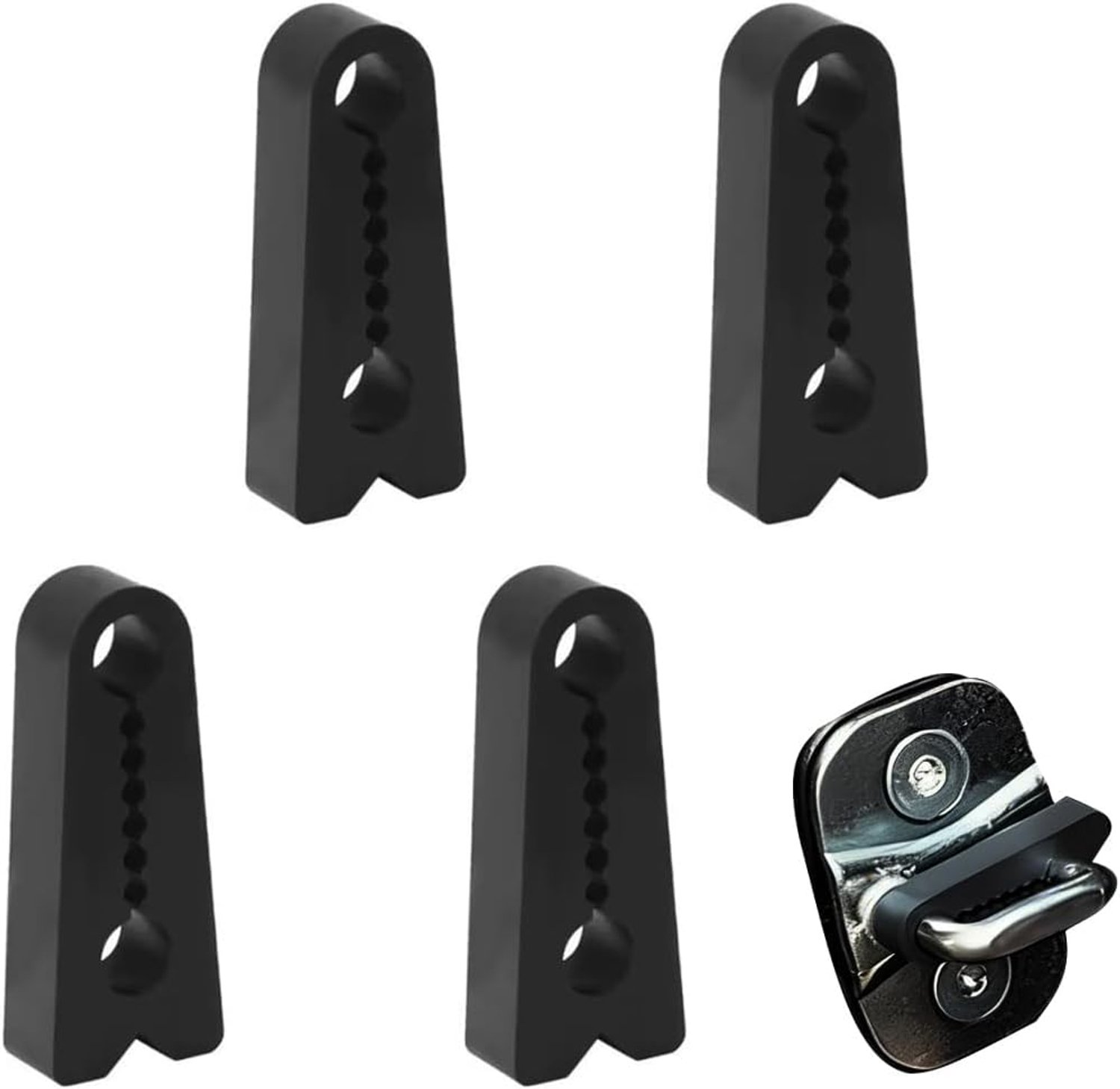 Deurbuffer set 4 stuks - Siliconen bescherming - Geluiddempende pads - Voor auto en vrachtwagen - ShopVlot