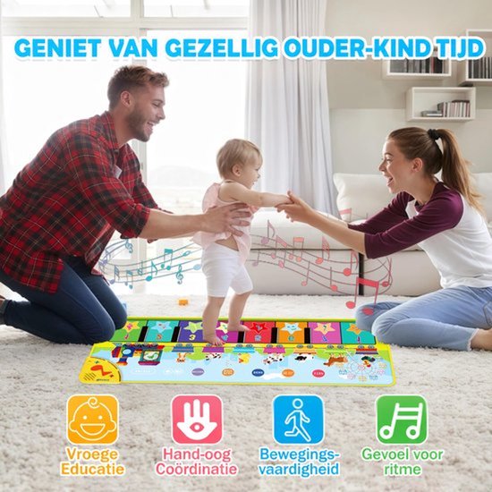 Magische Kinder Pianomat - Muziekmat - Speelgoed 3, 4 ,5 Jaar - Montessori Speelgoed - Educatief Speelgoed - Jongens Speelgoed - Meisjes Speelgoed - Kinderspeelgoed — afbeelding 5