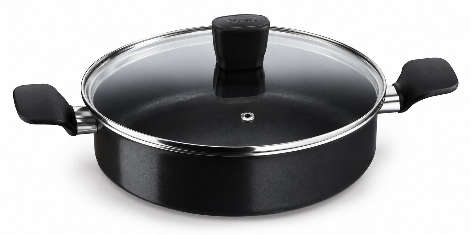 Tefal Start’Easy C2677022 Hapjespan met Deksel – 24 cm – Inductie – Zwart