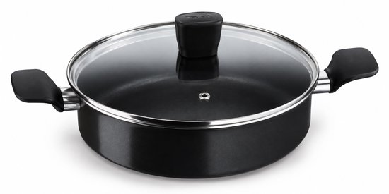 Tefal Start’Easy C2677022 Hapjespan met Deksel – 24 cm – Inductie – Zwart