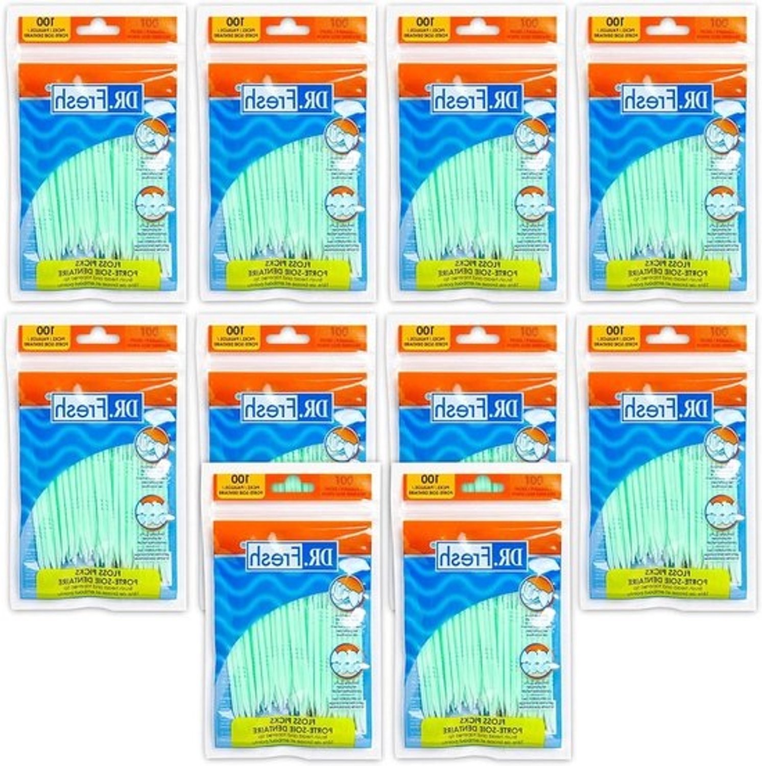 Tandenstokers Picks - Interdentale Borstel - Mondhygiëne Verbeteren - Zachte Borstelharen - 100 Stuks - Wit