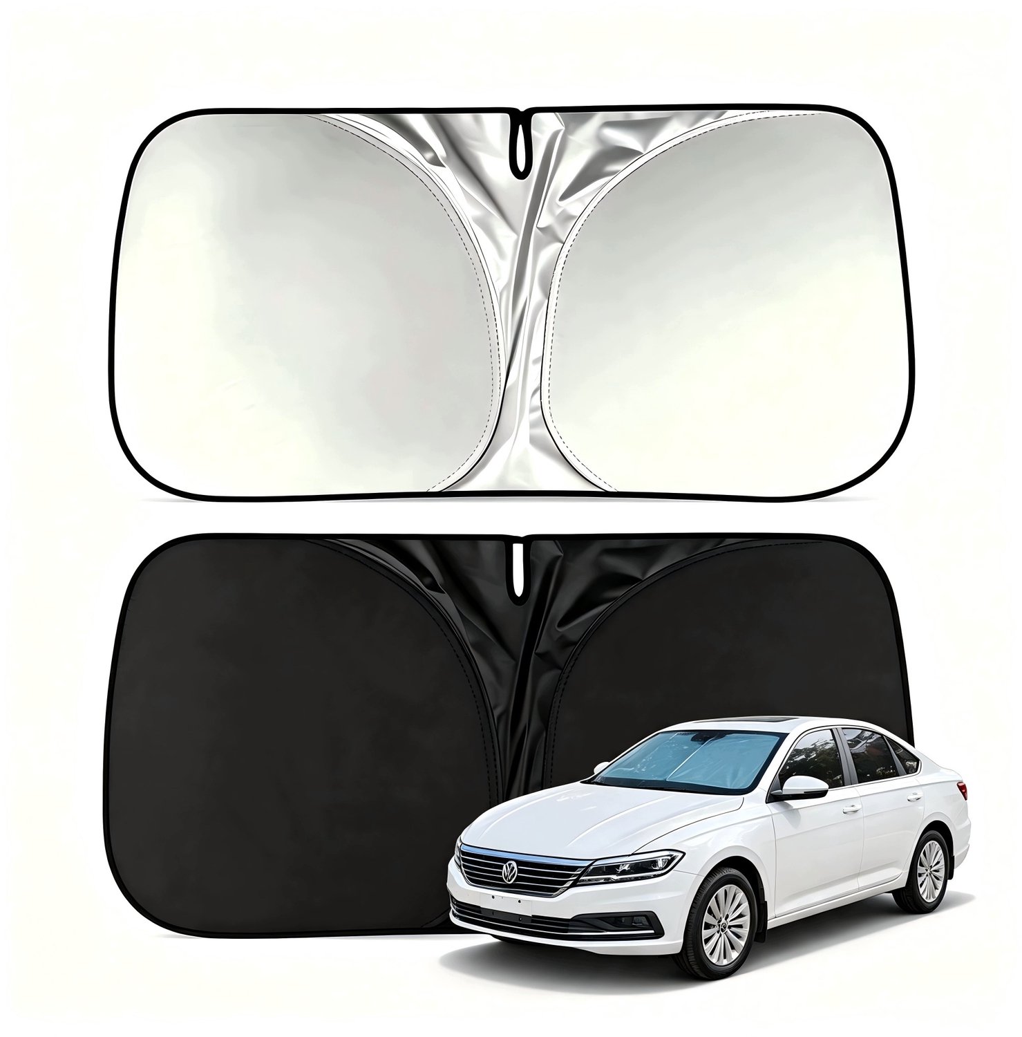 Universele Zonnescherm Voorruit Auto 145x80cm - UV Bescherming