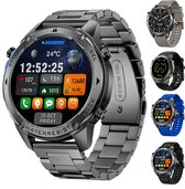 Royal Empire GPS Smartwatch - Smartwatch Heren - 1.43" AMOLED - Sport Horloge - Belfunctie - 5ATM Waterdicht - 170+ Sportmodi - Hartslag & SpO2 - Stappenteller - Inclusief 5 Bandjes - Geschikt voor alle Smartphones - Zwart