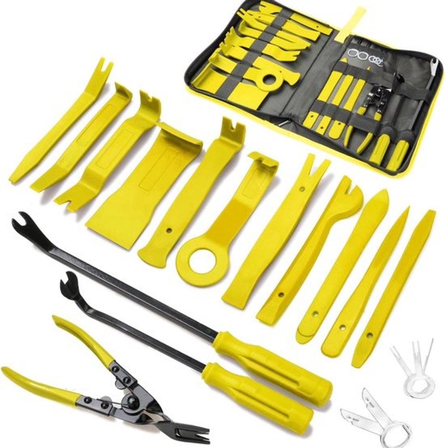 Trim Verwijder Tool - Paneel Demontage Kit - Auto Interieur Reparatie - 19 Delige Set - Opbergtas Inbegrepen