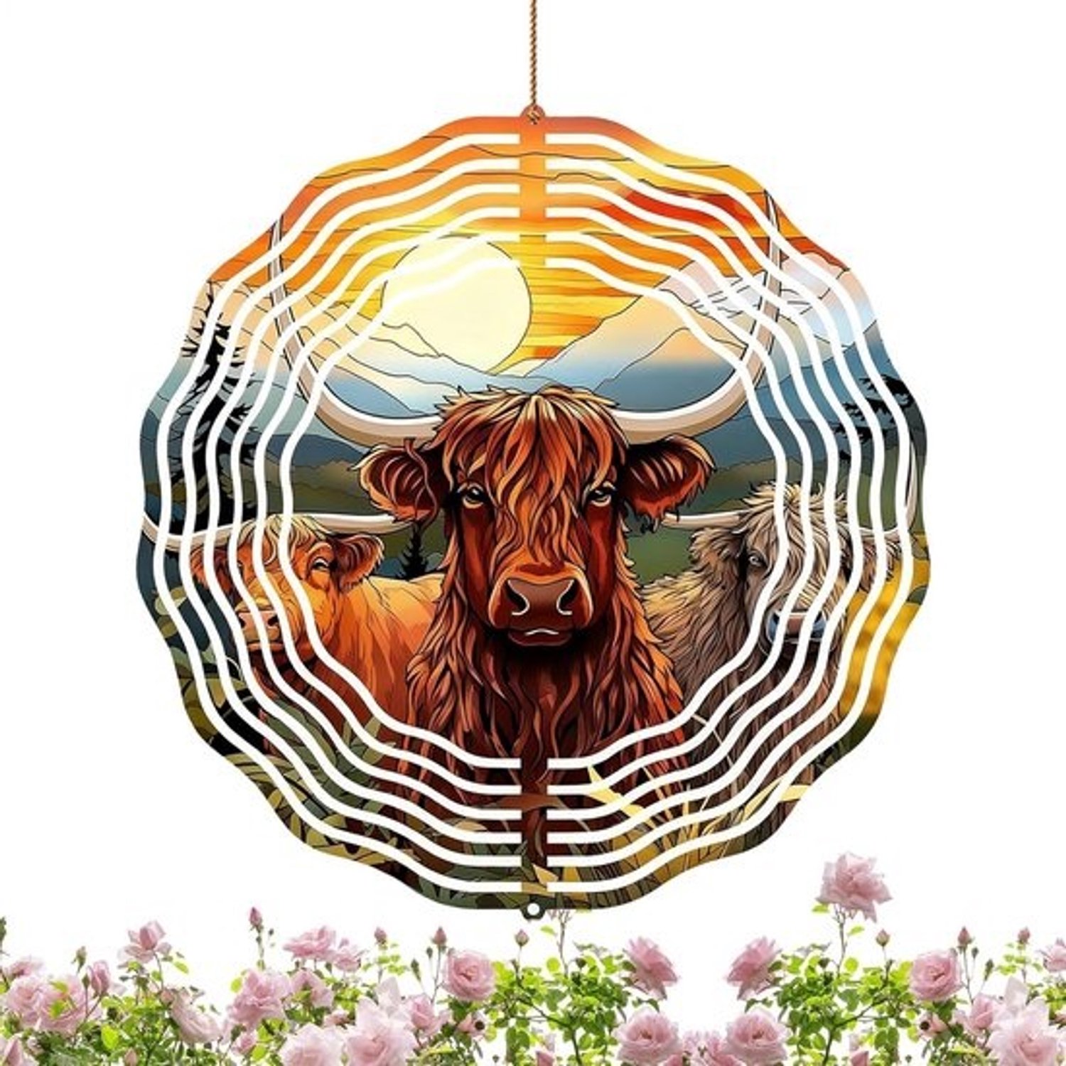 Windspinner Buiten - Tuindecoratie Metaal - Tuin Decoratie - Rustieke Boerderij Stijl - 25 x 25 cm - Enkele Kleur