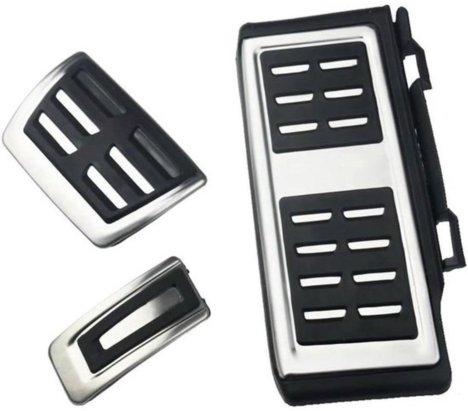 Pedaal Covers - Antislip Pedaal - Auto Rijden - Verhoogde Wrijving - Set van 4 - Zilver