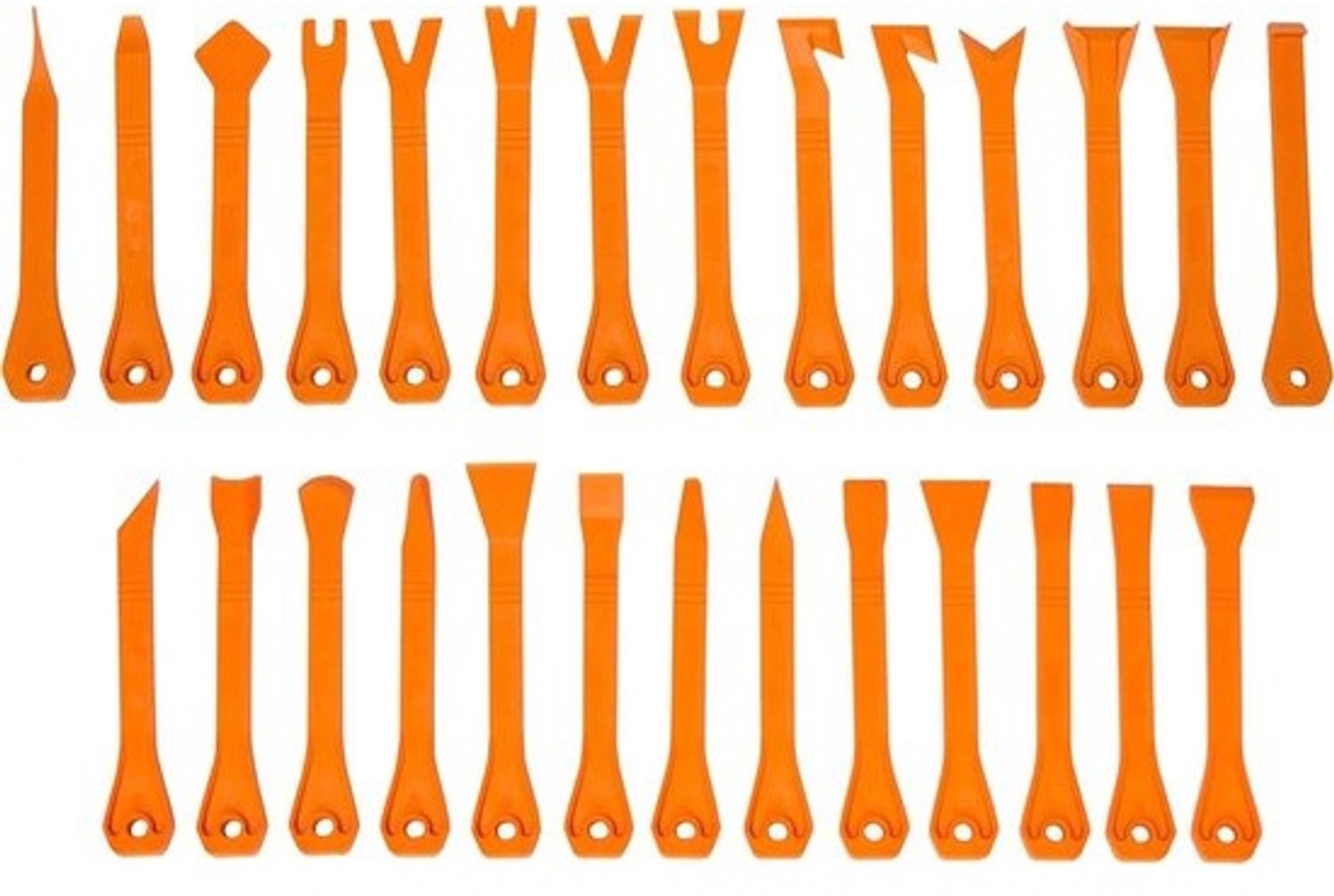 Trimgereedschap Set - Panel Verwijderaar - Auto Interieur - Slagvast Nylon - 27 Delig - Oranje