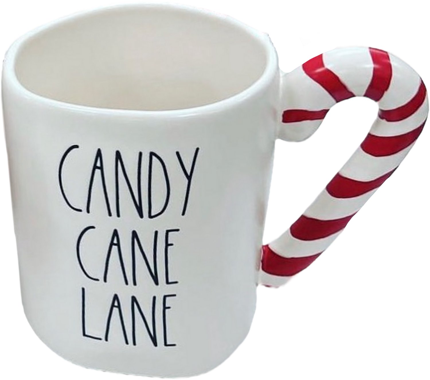 Rae Dunn - kerstmok - candy cane lane - kerst decoratie - kerstcadeau - leuke mok - grote mok - mok - gift - Kerstmis