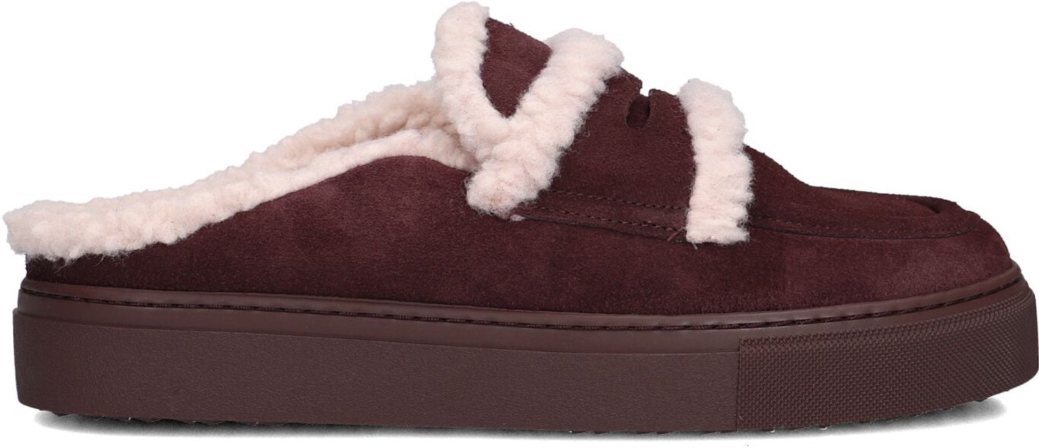 Inuikii Mule Wool Instappers - Dames - Bordeaux - Maat 42