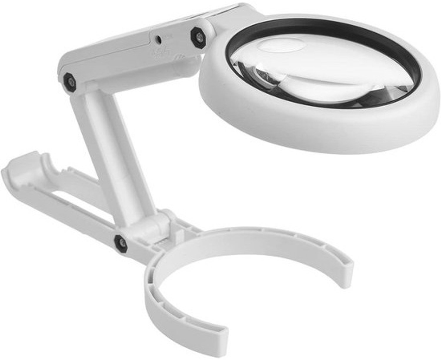 Vergrootglas met Lamp - Loep Vergrootglas - Precisiewerk - Acryl lens - 75mm lens - Wit
