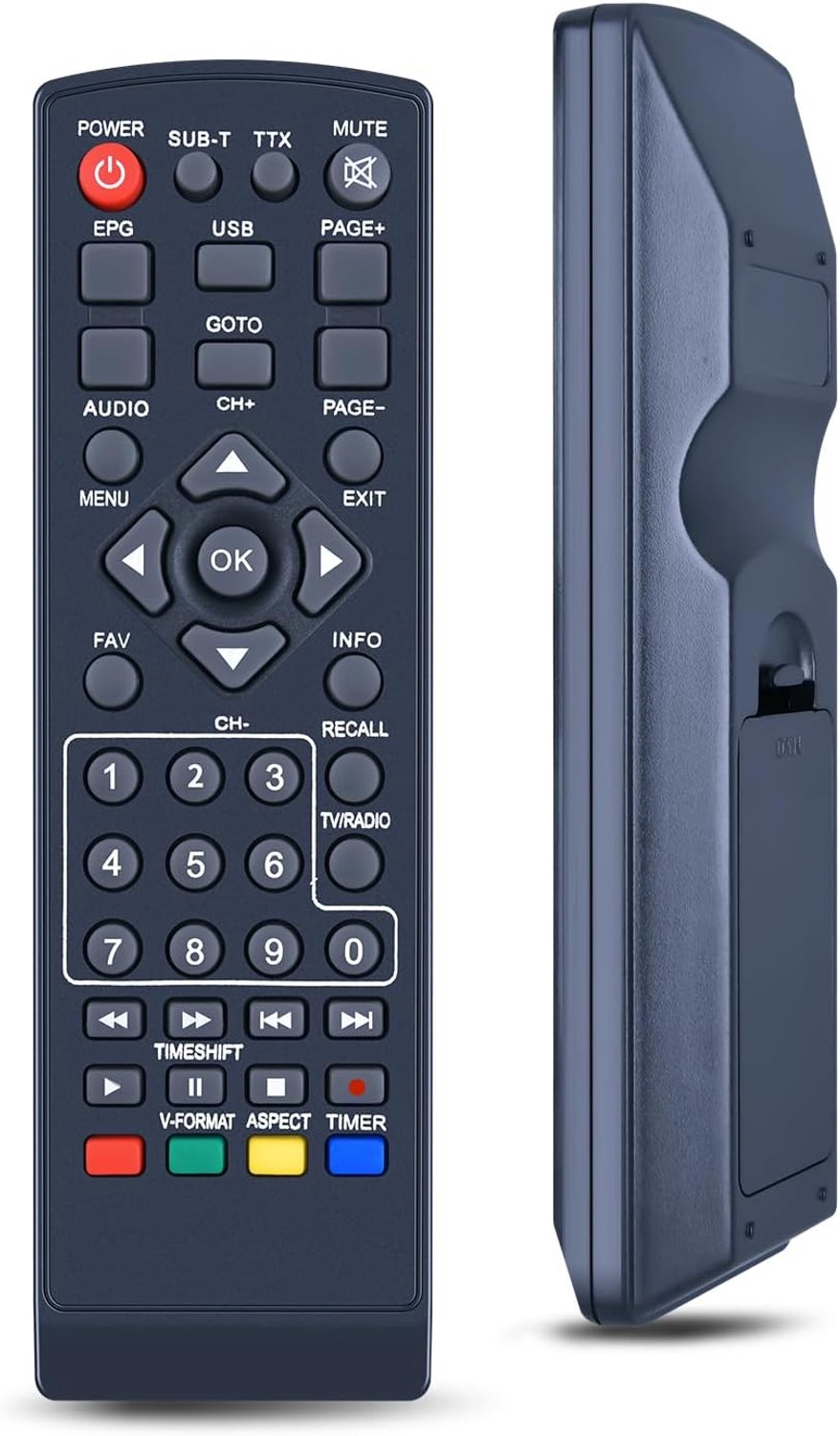 Vervangende afstandsbediening - compact - geen programmering nodig - voor Skymaster ontvangers - Vemera