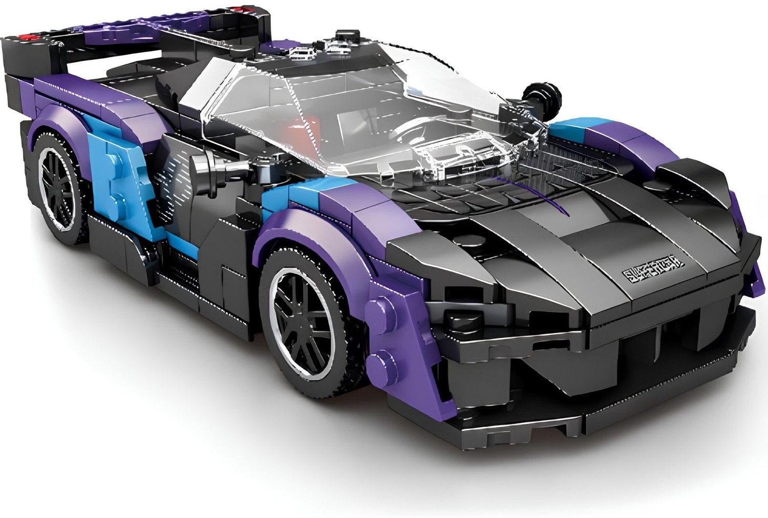 Reobrix 678 McLaren Saber bouwset | City fast champions adventure | Creator classic motor bouwpakket | Technic speelgoed ideas voor volwassenen | Icons furious speed auto geschikt voor lego | Technische bouwdoos met 390 bouwstenen